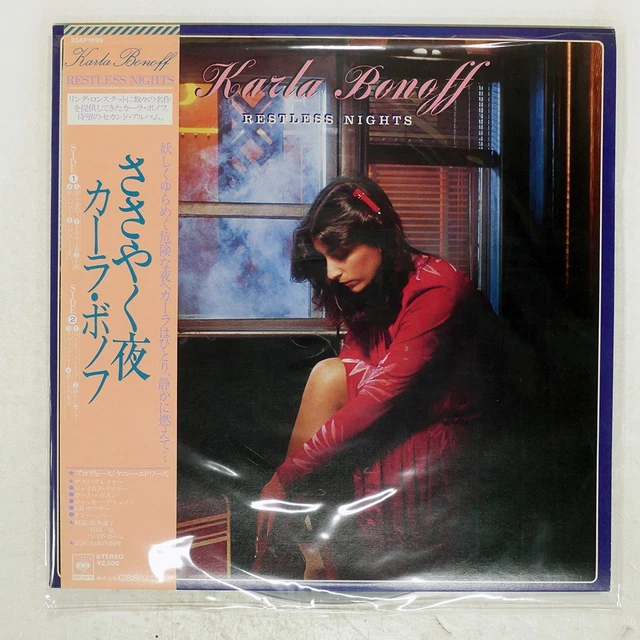 KARLA BONOFF RESTLESS NIGHTS CBS 25AP1699 Japan OBI VINYL LP