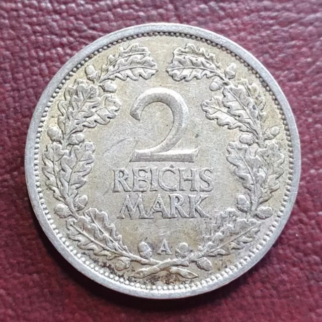 2 Mark Stück 1926 A Weimarer Republik Deutsches Reich Silber Münze