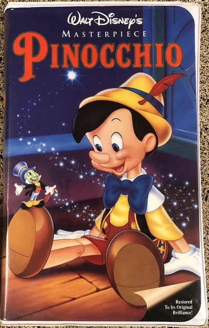 PINOCCHIO (VHS, 1993) Walt Disney’s Masterpiece Collection Movie