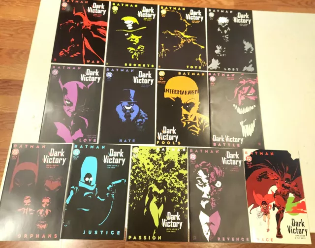 BATMAN DARK VICTORY #1 2 3 4 5 6 7 8 9 10 11 12 13 NM Complete Set LOT 1999 SALE