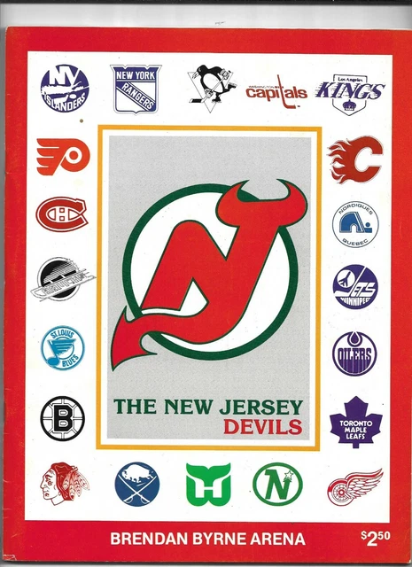 7 JANVIER 1983 New Jersey Devils vs Boston Bruins Hockey Program EX EUR