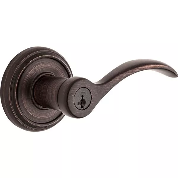 Weiser Trapani Entrance Door Lever-Style Lockset Venetian Bronze NEW Free Ship