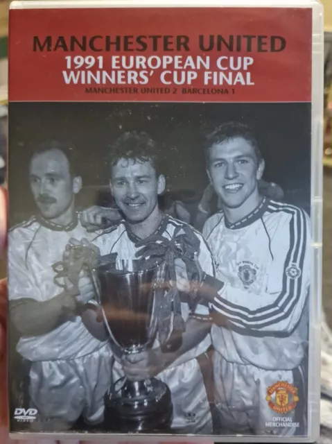 1991 European Cup Winners Cup Final DVD Manchester United vs Barcelona-RARE- VGC