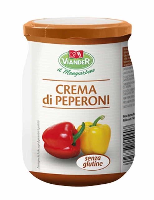 Viander - Crema di peperoni conf.da 520g condimenti per pronti a cuocere