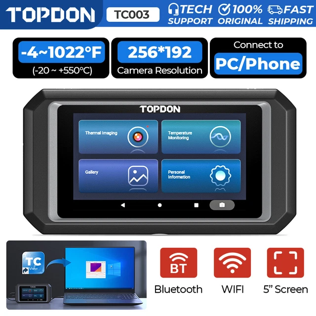 TOPDON TC003 IR Resolution 256x192 Pixels Thermal Camera 2+32GB Storage