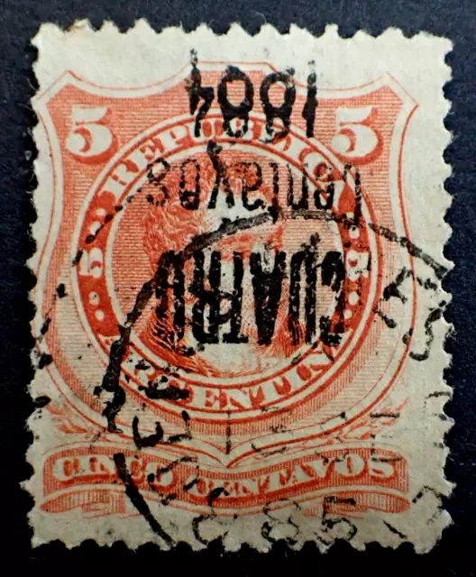 Argentine Argentina / Classic Stamp 1884 / Inverted Overprint