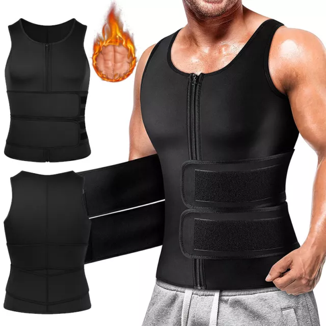 Men's Trainer Shapewear Sauna Sweat Waist Trainer Vest Body Shaper Weight Loss