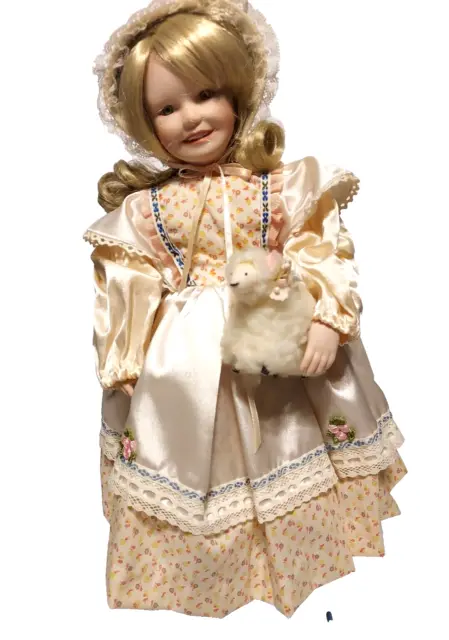 1980s  Edwin M. Knowles Children from Mother Goose Doll Mary Had a Little Lamb