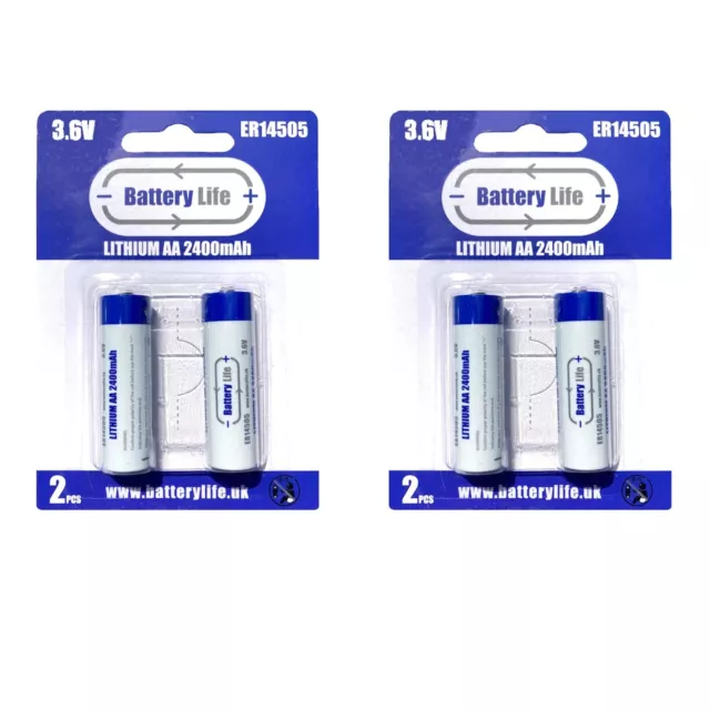 10 Battery Accumulator Lithium 3.6V Aa ER14505 LS14500 ER14505H Li-socl2