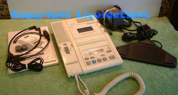 Philips LFH 560 Mini Cassette Transcriber, Transcription / Dictation Machine