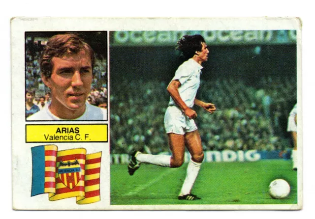 Arias - Valencia C. F. 1982-83 Cromo Este Panini Liga 82/83