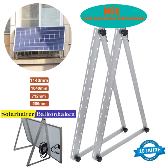 Supporti Pannelli Solari NuaFix 118 Cm - Regolabili 0-90° Per - Foto 10