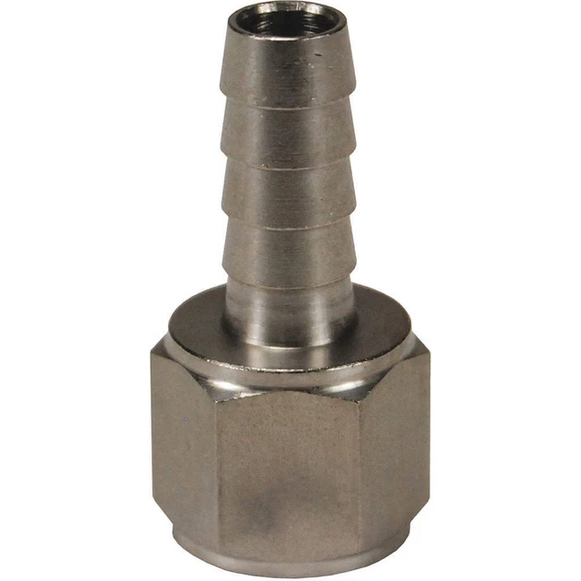 DIXON VALVE & COUPLING 1040604SS Barbed Hose Fitting,Hose ID 3/8",NPTF