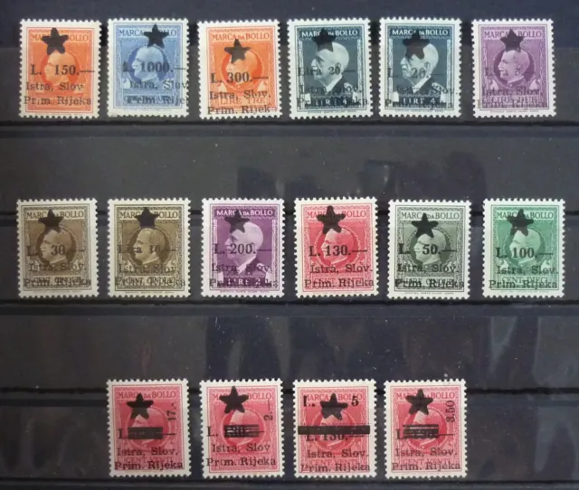 Italy c1945 Croatia Slovenia Istria Ovp. Revenue Stamps R! US 2