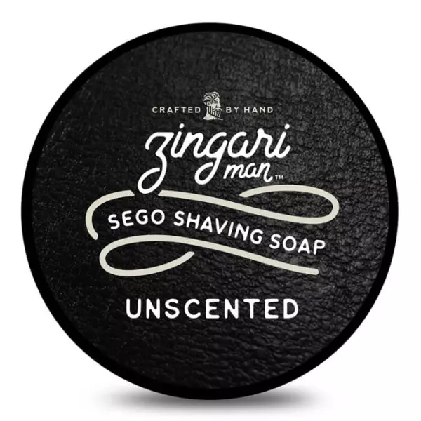 Unscented Savon de Rasage - Zingari Man Fabriqué En USA - 142g Sans Parfum