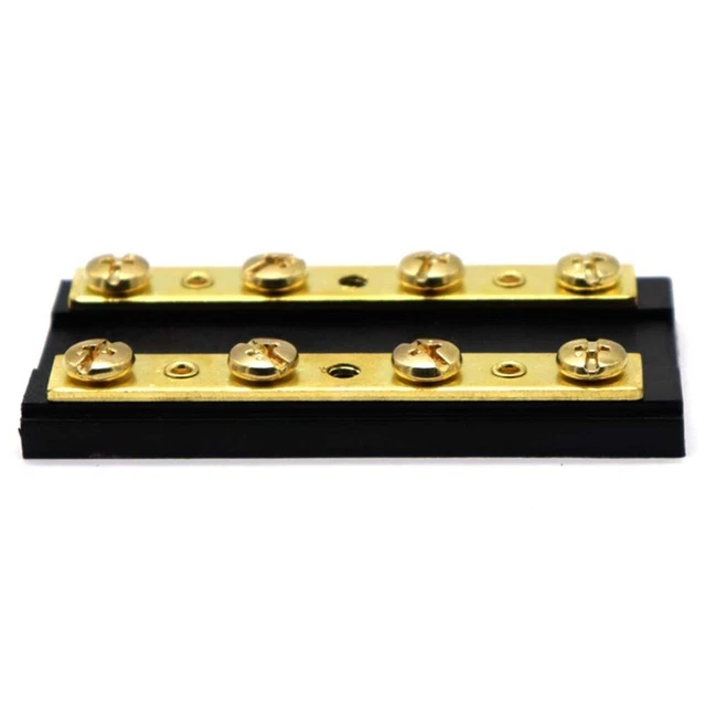 DC 32V 60A Dual Bus Bar 4P Blocco Distribuzione Alimentazione per Auto Barca