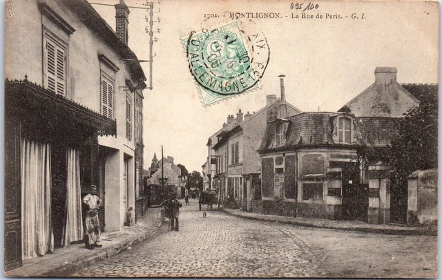 95 MONTLIGNON - la rue de Paris.