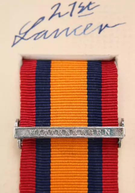 Qsa Queens South Africa Medal Ribbon Bar Clasp Wittebergen Boer War Campaign