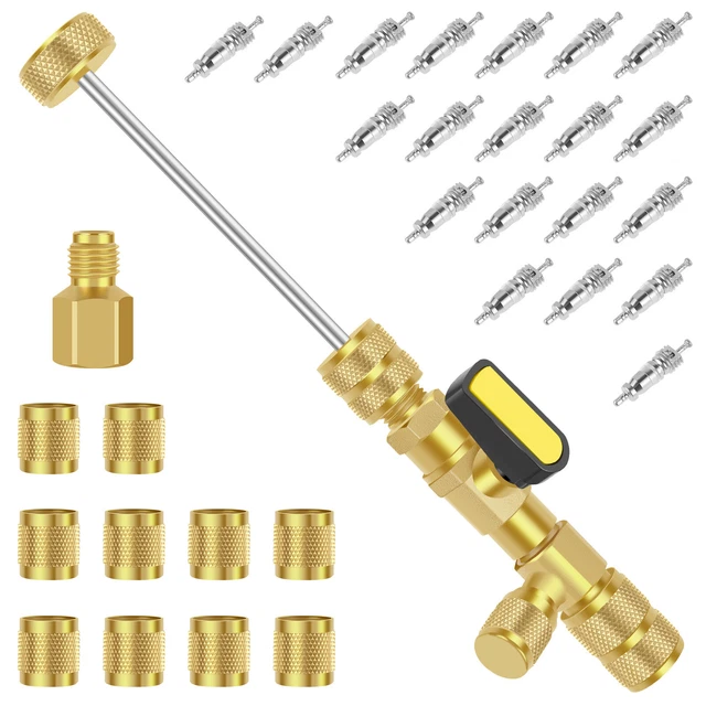 HVAC A/C VALVE Core Removal Tool For R410 R32 And Refrigeration 1/4,5/