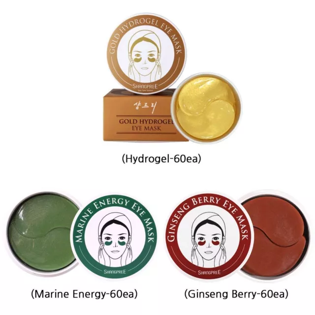 Korea Shangpree Ginseng Berry / Marine Energy / Gold Hydrogel Eye Mask #ibea