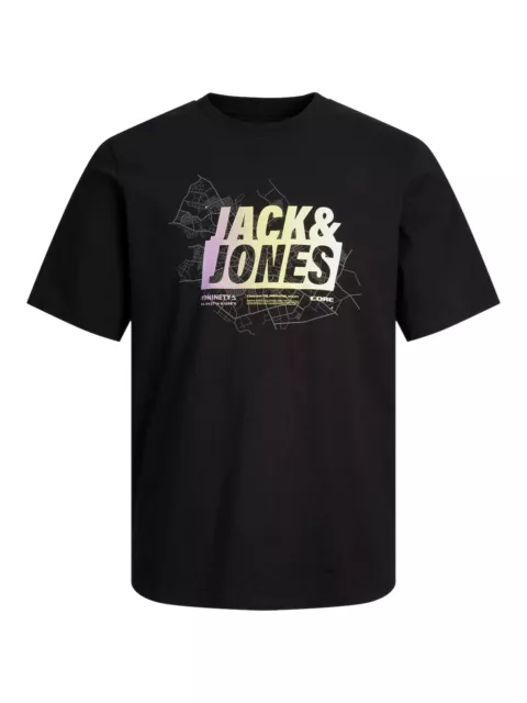 JACK & JONES Homme T-Shirt Jcomap Été Logo - Ajustement Régulier S - XXL
