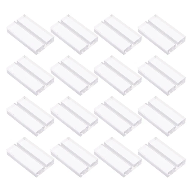 Portatovaglioli In Acrilico Trasparente Con Fiore 4x5 Cm - 12 Pezzi Per Matrimoni