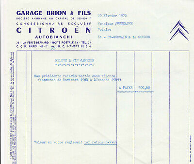 Lettre à ent-ête " Ets Brandt " du 29 mai 1956 à La Ferté Saint-Aubin 