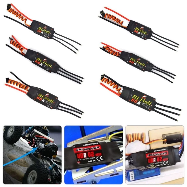 2-6S Brushless ESC BLHeli RC Drone ESC Modello di aeromobile quadricottero