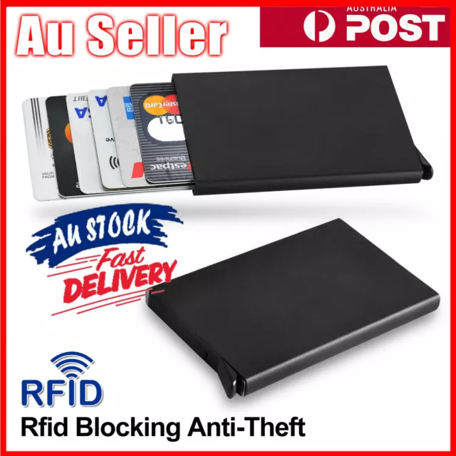 RFID Blocking Aluminum Slim Wallet ID Credit Card Holder Case Protector Purse
