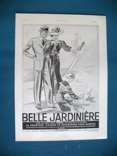 Publicite De Presse Belle Jardiniere Grand Magasin Illustration Marc Luc 1936
