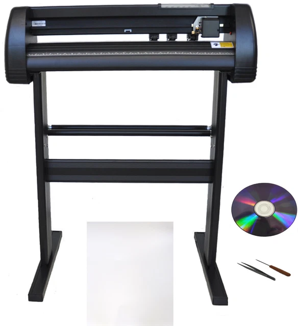 28" Vinyl Cutter Machine w/ Floor Stand Heavy Duty Vinly Plotter Laser Position