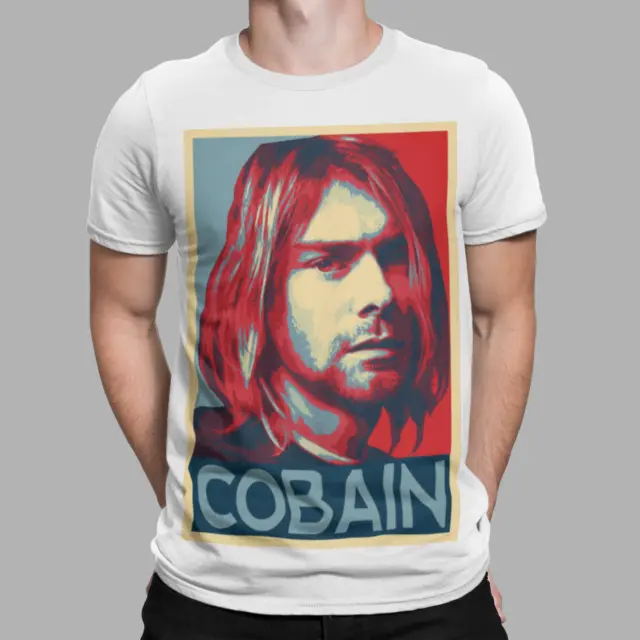 Kurt Cobain T-Shirt Music Rock Star Retro Funky Grunge Tee Seattle USA Gift UK