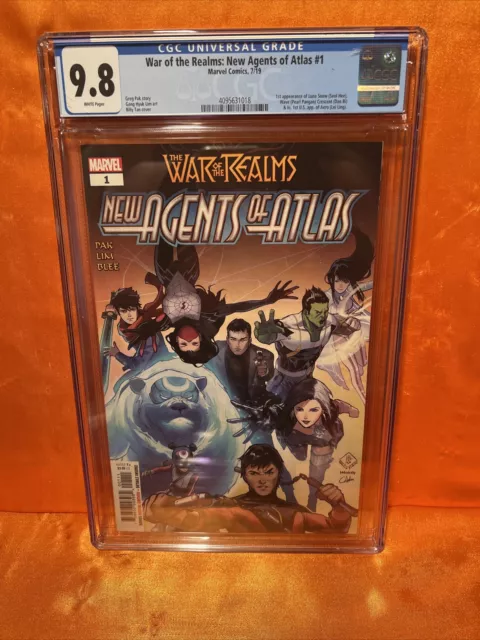 War Of The Realms New Agents Of Atlas #1 Cgc 9.8 Many 1St Apps Marvel 2019