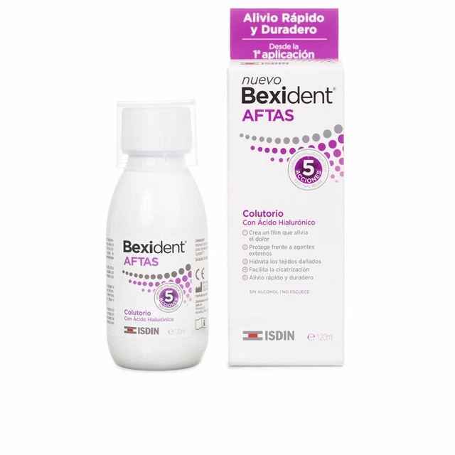 Enjuague Bucal Isdin Bexident Aftas Protector bucal Cicatrización [120 ml]