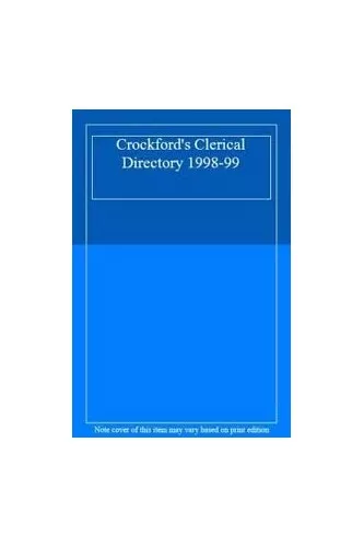 Crockford's Clerical Directory 1998-99 by Anon Hardback Book The Cheap Fast Free