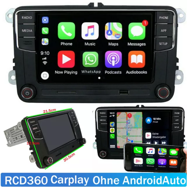 Car Stereo Radio RCD360 RCD330 CarPlay USB BT For VW Tiguan Caddy Golf PASSAT CC