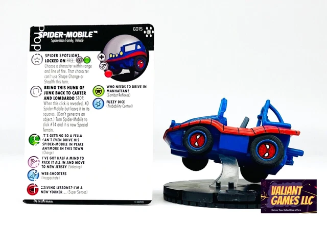 Marvel Heroclix Spider-Mobile #G015 w/ Card Avengers Infinity Set