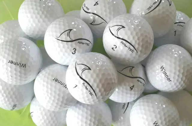 NEU 100 Golfbälle weiß, Turnierqualität, 432 Dimple APM-TEC Z-03 neuestes Modell