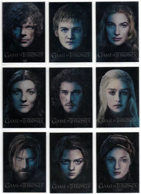 Game of Thrones Season 3: Thrones Gallery 12 Card Chase Set #PC1-PC12