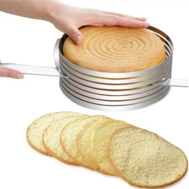 New Cake Slicer Stainless Steel Adjustable Circular Layered Baking Tool Kit