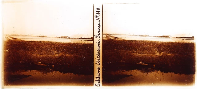 France Sea Landscape Saline c1920 Photo Stereo Glass Plate Vintage V21T3n11 2