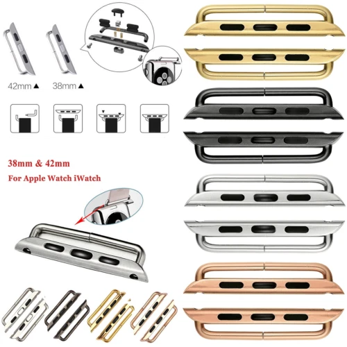 Per Orologio Apple Iwatch Fascia Adattatore Ensemble Cinturino Connettori -