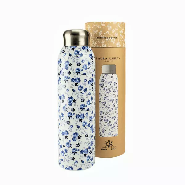 Laura Ashley 500ml Wasserflasche. Petit Fleur blau