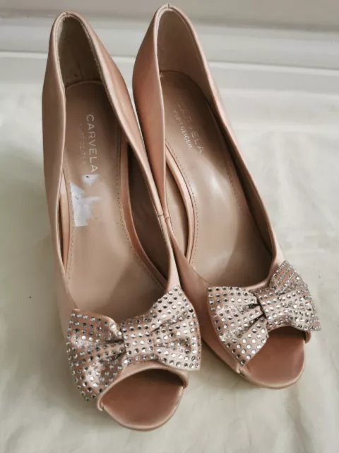Carvela peep deals toe heels
