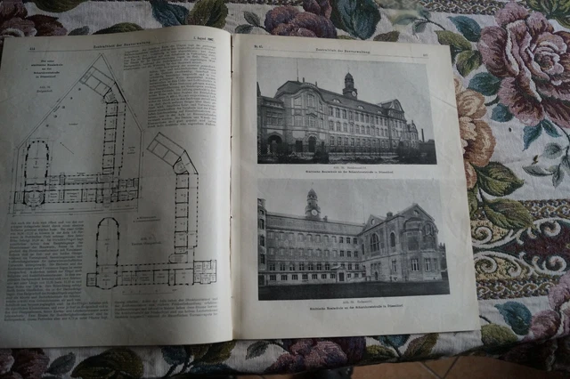1907 Bauverwaltung 63 Düsseldorf Realschule Lüderitzbahn Deutsch Südwest Berlin 3