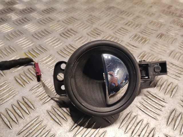 Cache Poignée De Frein à Main Pour MINI COOPER R50 à R59 – Aluminium Noir Et Blanc – Remplacement Direct