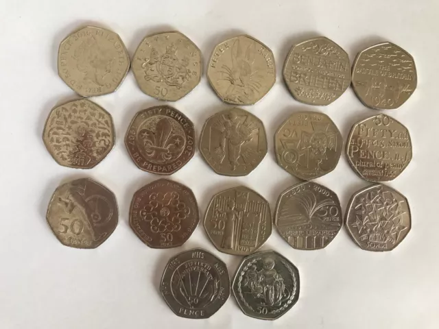 Rare 50p Pence Coins - Great British Coin Hunt