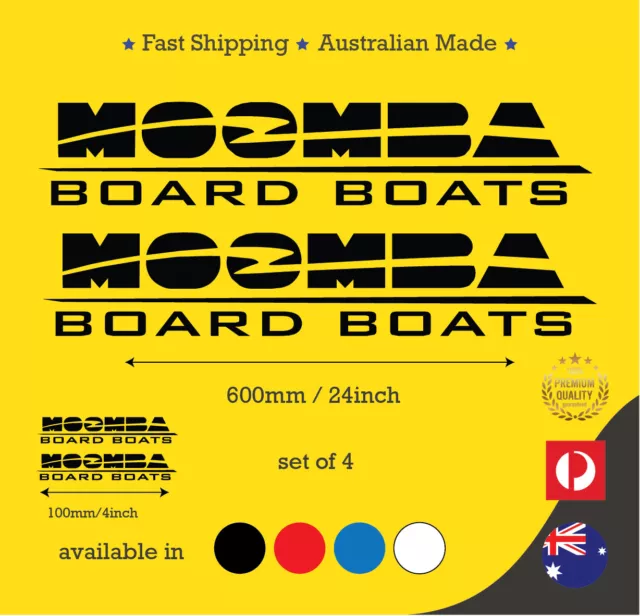 Moomba Board Boats stickers decal vinyl boat 600mm/24ich" accesories wakeboard