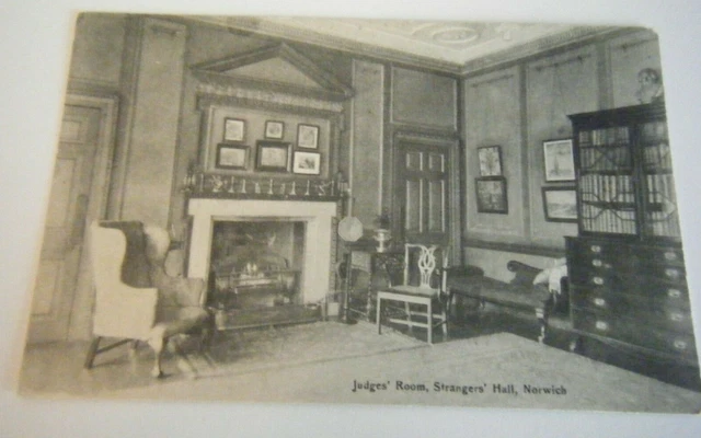 Vintage Postcard 1930'S  - Judges Room Strangers Hall Norwich Jarrolds 8843