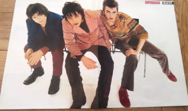 SUPERGRASS Centerfold magazine POSTER  17x11 inches